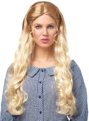 West Girl Womens Long Blonde Costume Wig