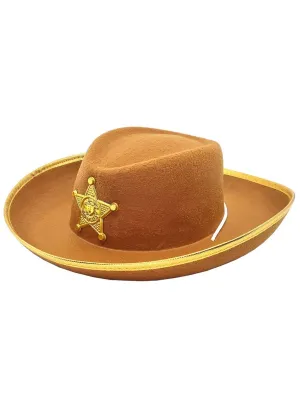 Western Brown Cowboy / Sheriff Hat