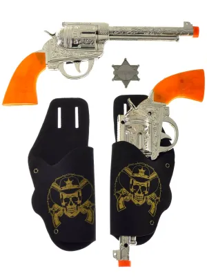 Western Cowboy Gun and Holster Accessory Set