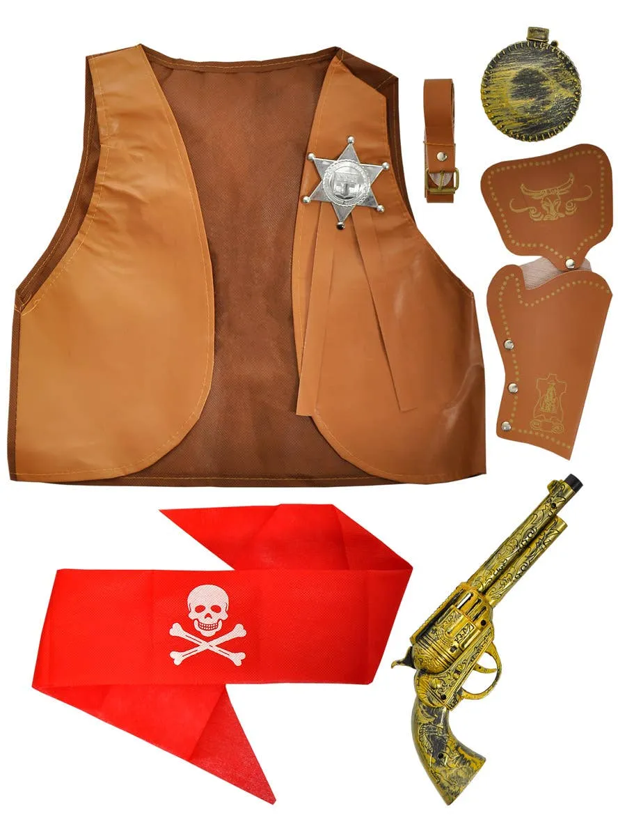 Western Cowboy Kids Costume Accessory Set
