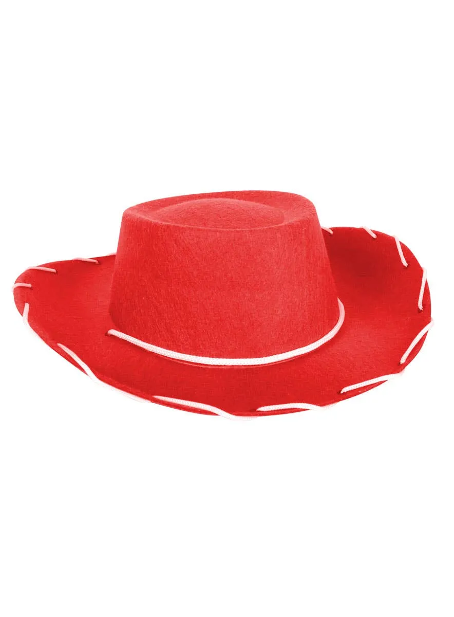 Western Movie Cowboy Kids Red Costume Hat