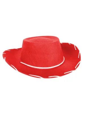 Western Movie Cowboy Kids Red Costume Hat