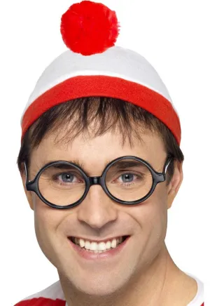 Where's Wally Beanie and Glasses Book Week Costume Set