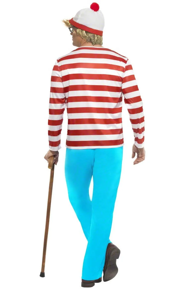 Where's Wally Mens Officially Licensed Book Week Costume