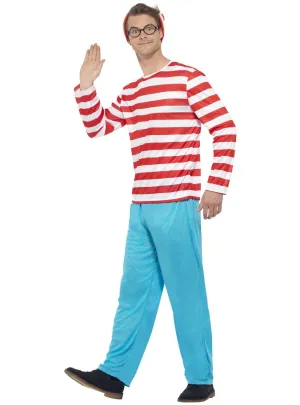 Where's Wally Mens Officially Licensed Book Week Costume
