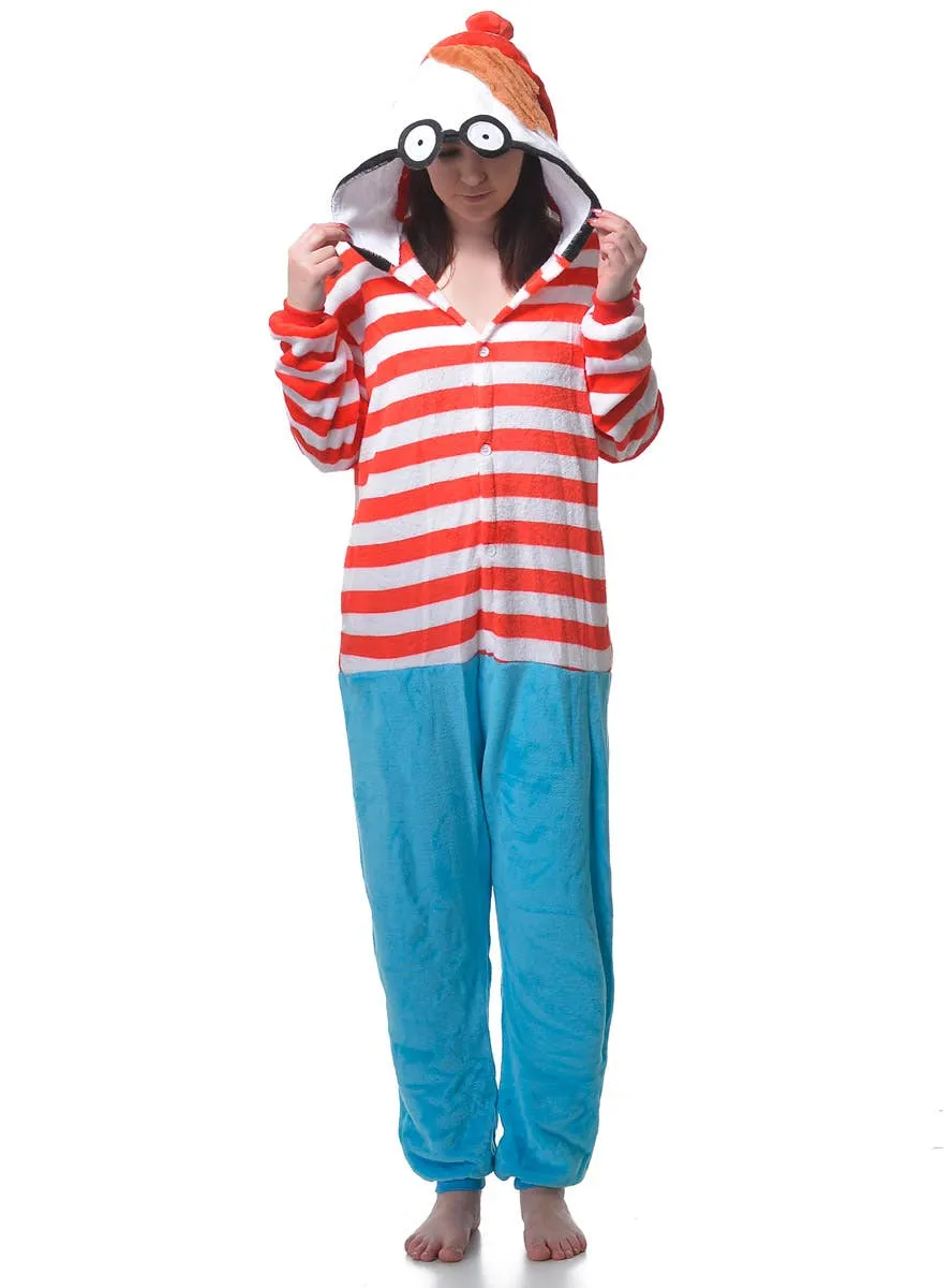 Where's Wally Plush Childrens Onesie Book Week Costume