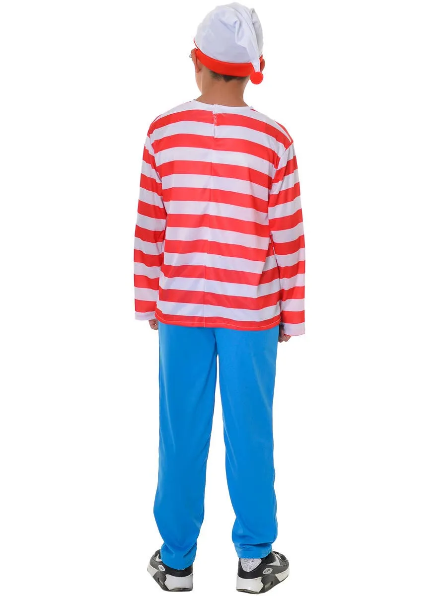 Where's Wally Red White and Blue Boys Book Week Costume