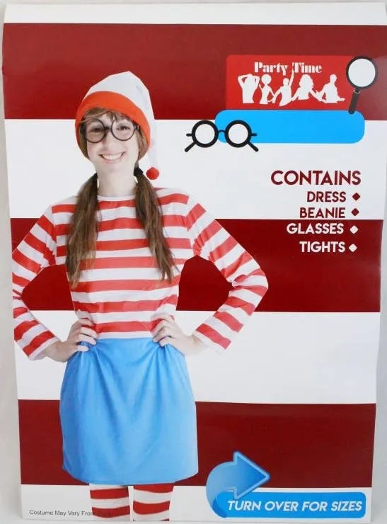 Where's Wally Womens Cute Wenda Book Week Costume