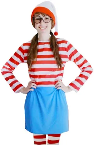 Where's Wally Womens Cute Wenda Book Week Costume