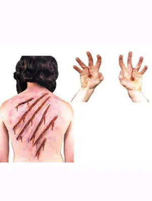 Whip and Spike Scars Latex Special Effects