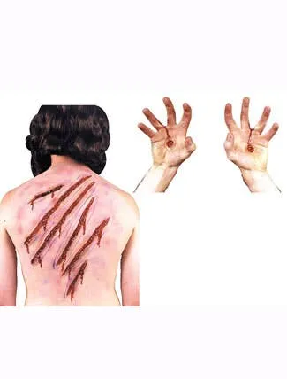 Whip and Spike Scars Latex Special Effects