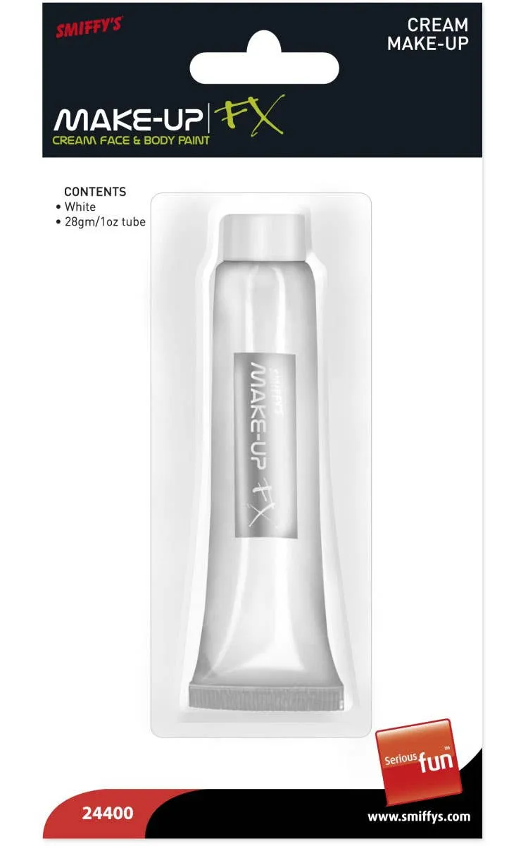 White Face and Body Cream Makeup
