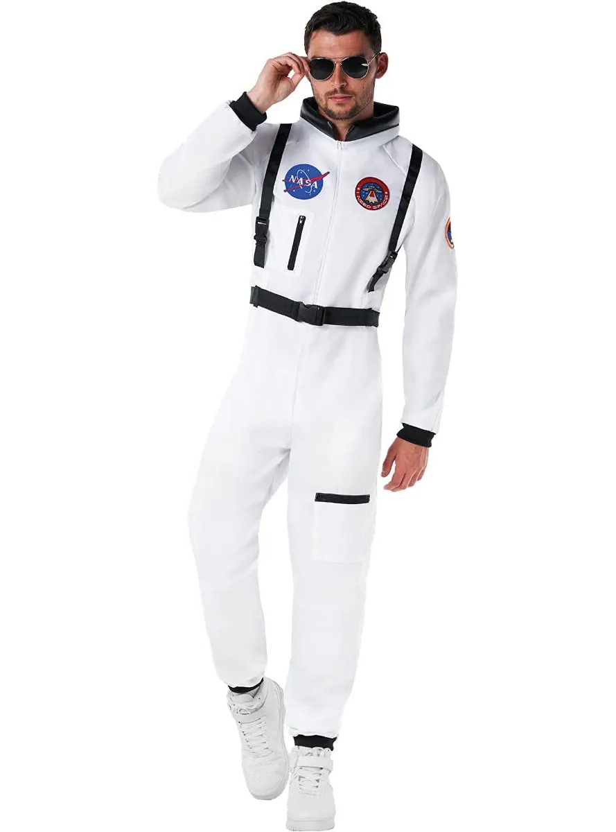 White NASA Space Astronaut Mens Costume
