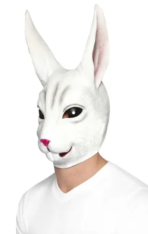 White Rabbit Adults Latex Costume Mask