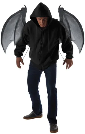 Wicked Wings Movable Grey Bat Costume Wings