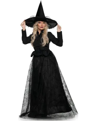 Wicked Witch Womens Black Halloween Costume