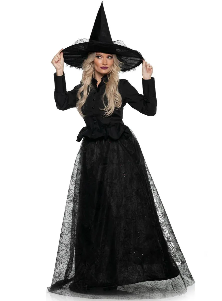Wicked Witch Womens Black Halloween Costume