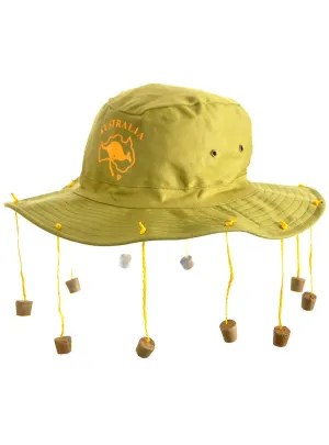 Wide Brim Khaki Green Australian Cork Hat