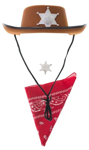 Wild West Childrens Cowboy Sheriff Costume Kit