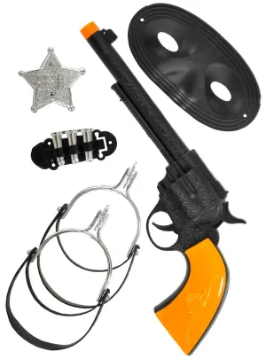 Wild West Cowboy Bandit 5 Piece Accessory Set