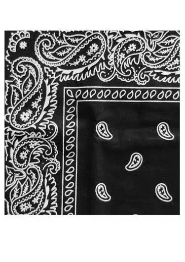 Wild West Cowboy Black Bandana Accessory
