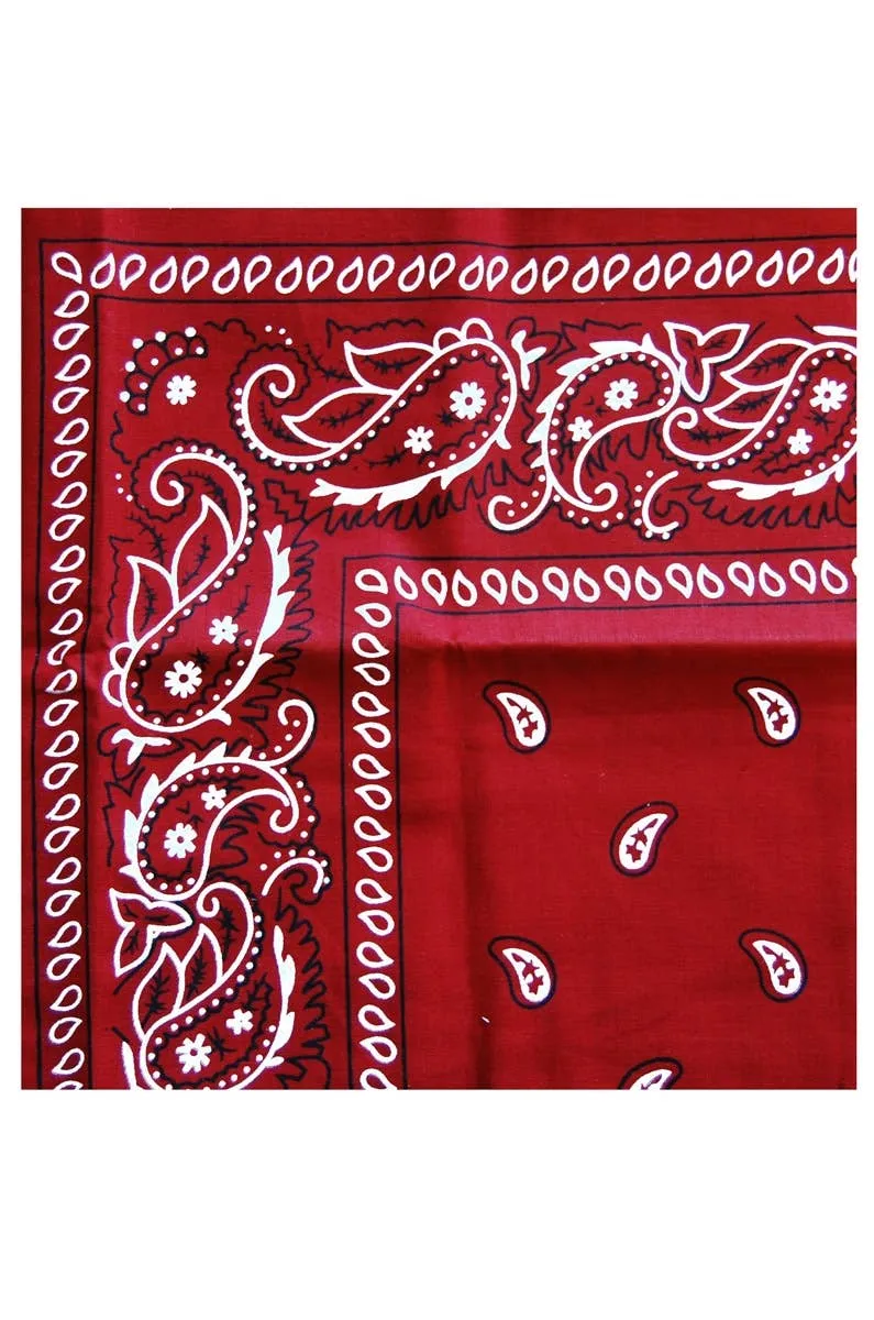 Wild West Cowboy Red Bandana Accessory