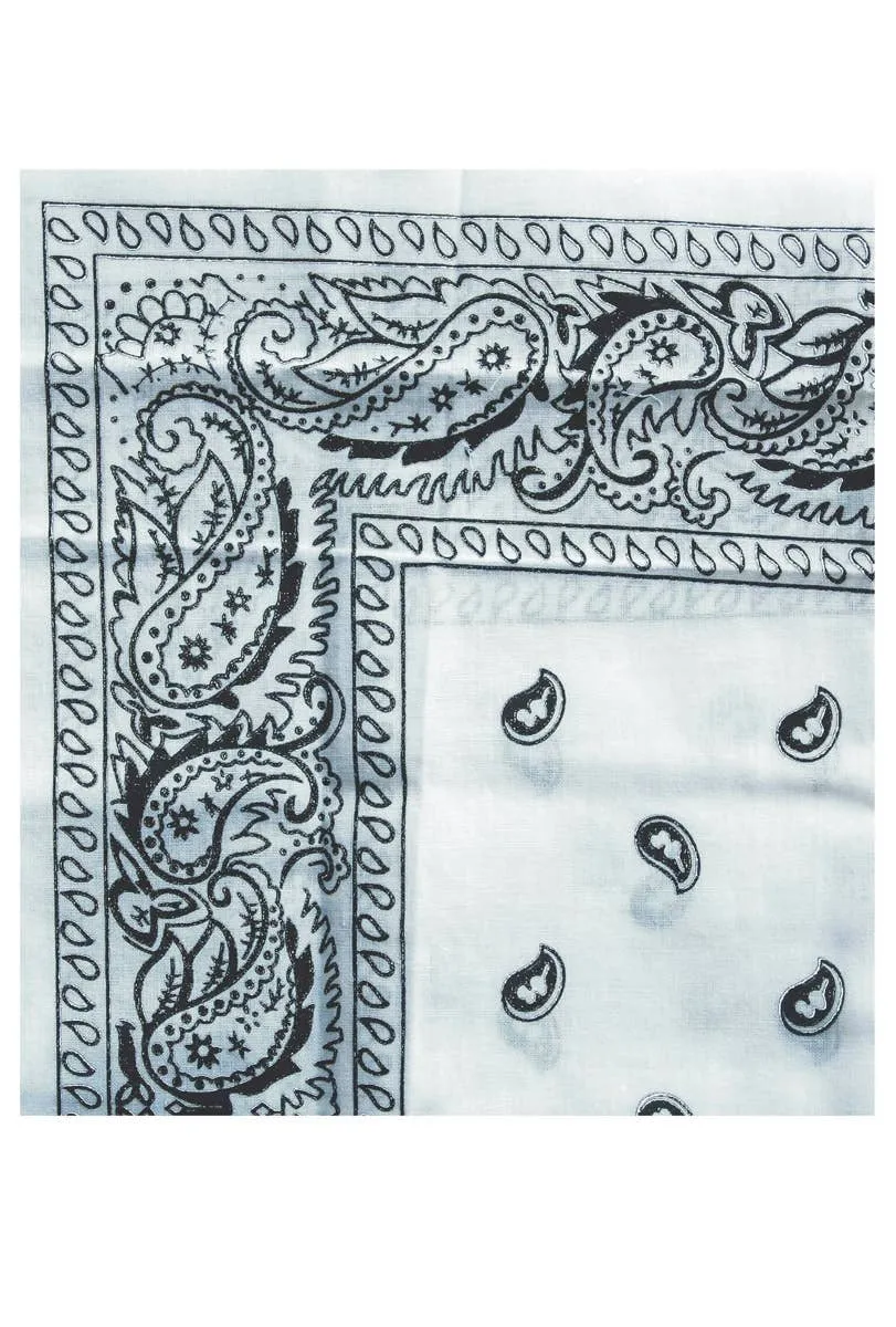 Wild West Cowboy White Bandana Accessory