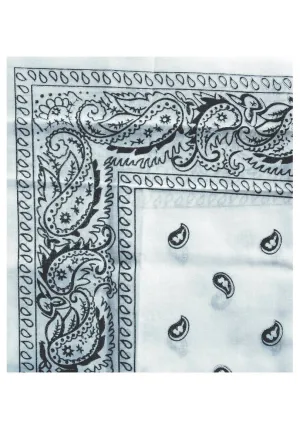 Wild West Cowboy White Bandana Accessory