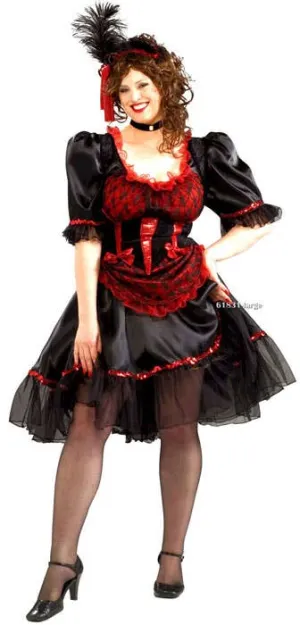Wild West Saloon Girl Plus Size Womens Costume