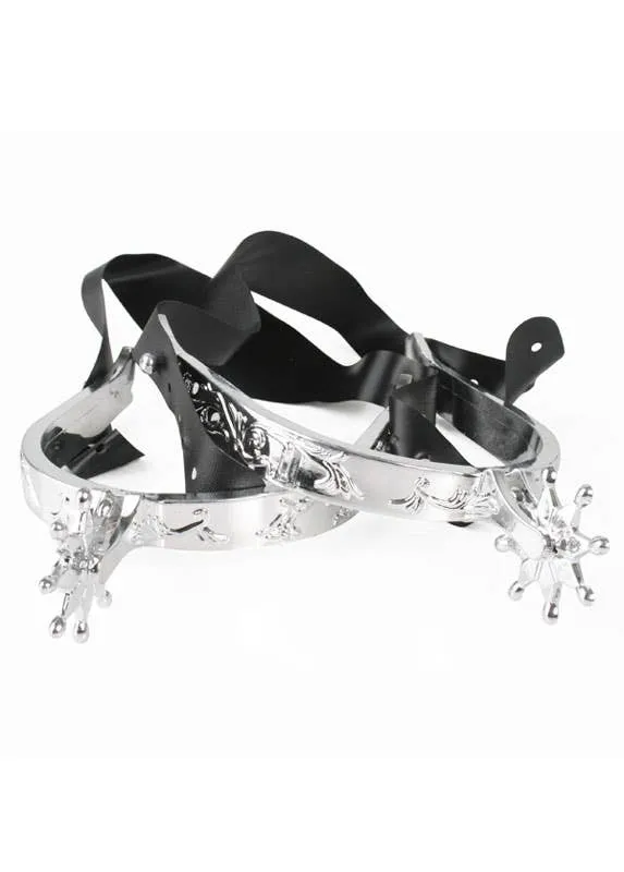 Wild West Silver Cowboy Spurs Costume Accessory