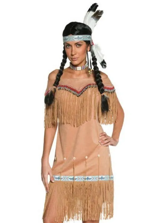 Wild West Womens Deluxe Native American Lady Costume