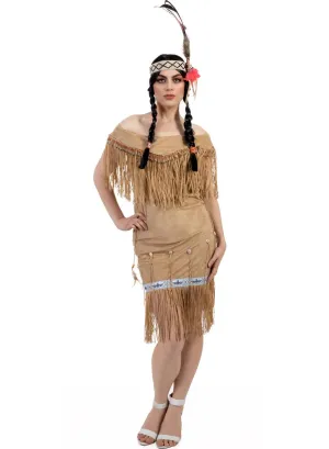 Wild West Womens Deluxe Native American Lady Costume