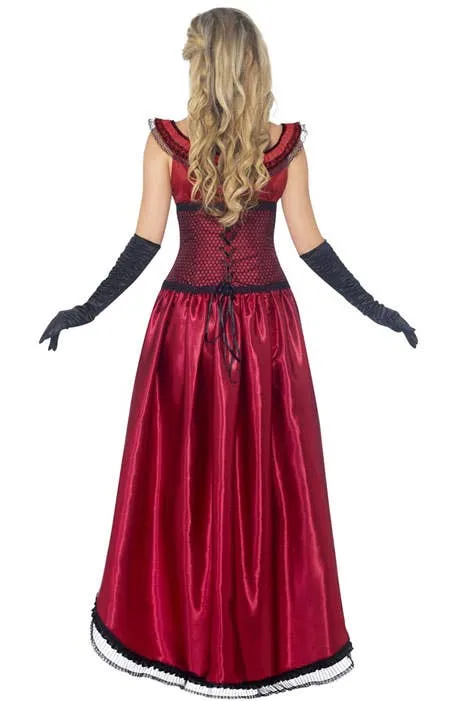 Wild West Womens Sexy Red Brothel Babe Costume