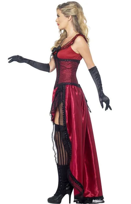 Wild West Womens Sexy Red Brothel Babe Costume