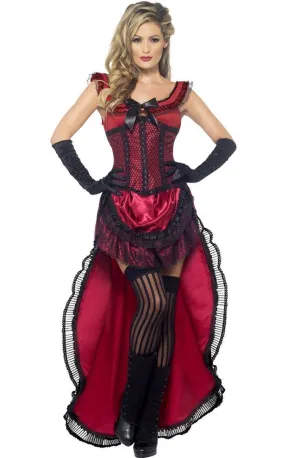 Wild West Womens Sexy Red Brothel Babe Costume