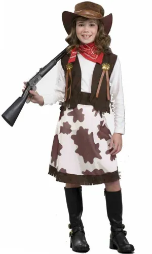 Wild West Wrangler Girls Cowgirl Costume