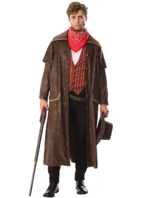 Wild West Wrangler Mens Brown Cowboy Costume