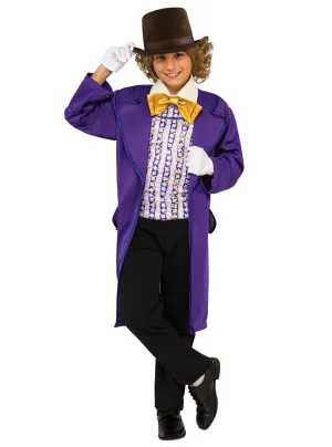 Willy Wonka Deluxe Boys Book Character Costume