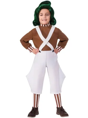 Willy Wonka Oompa Loompa Boys Book Week Costume