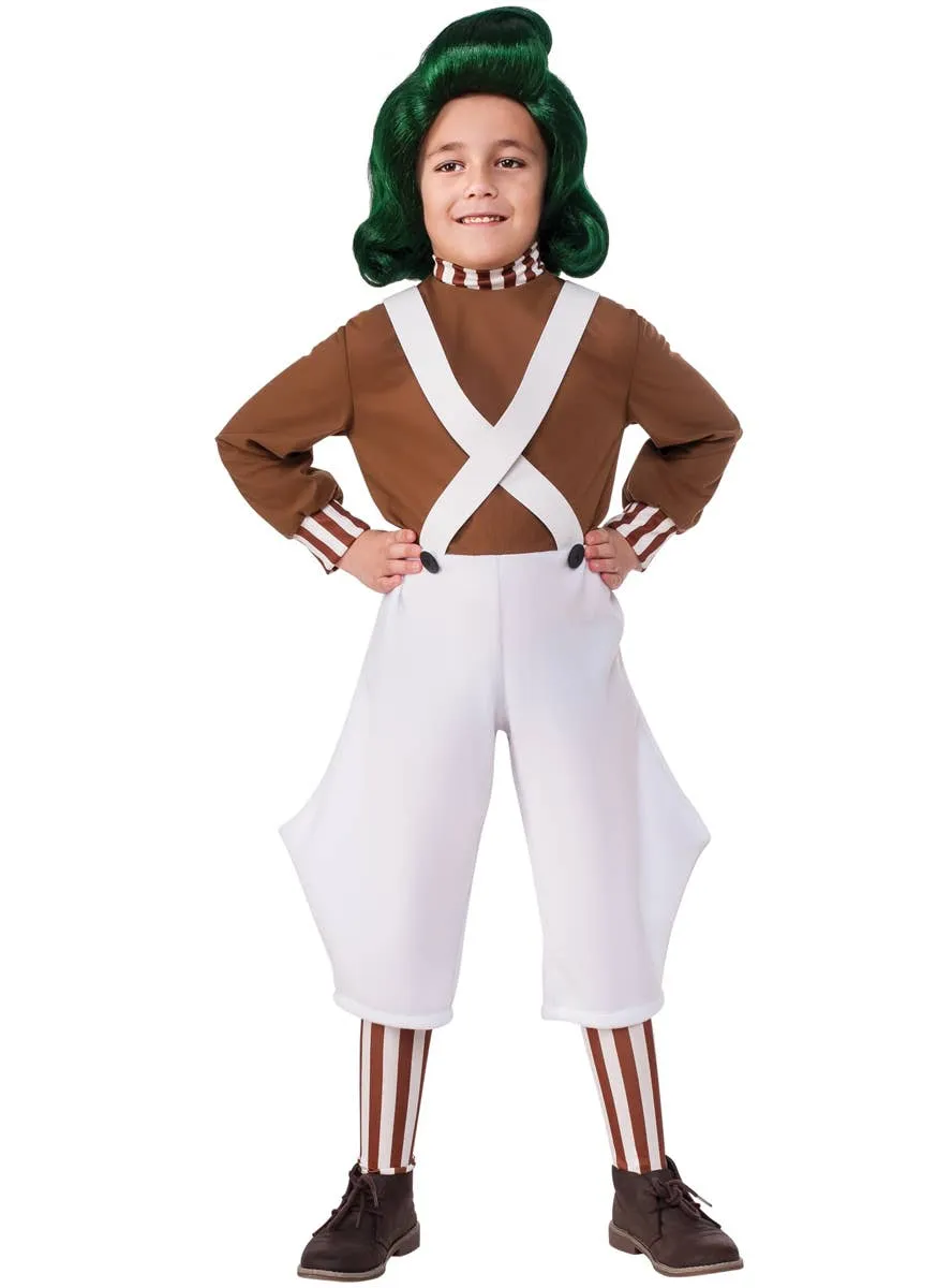 Willy Wonka Oompa Loompa Boys Book Week Costume