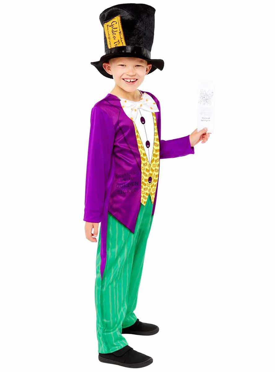 Willy Wonka Sustainable Boys Book Week Roald Dahl Costume