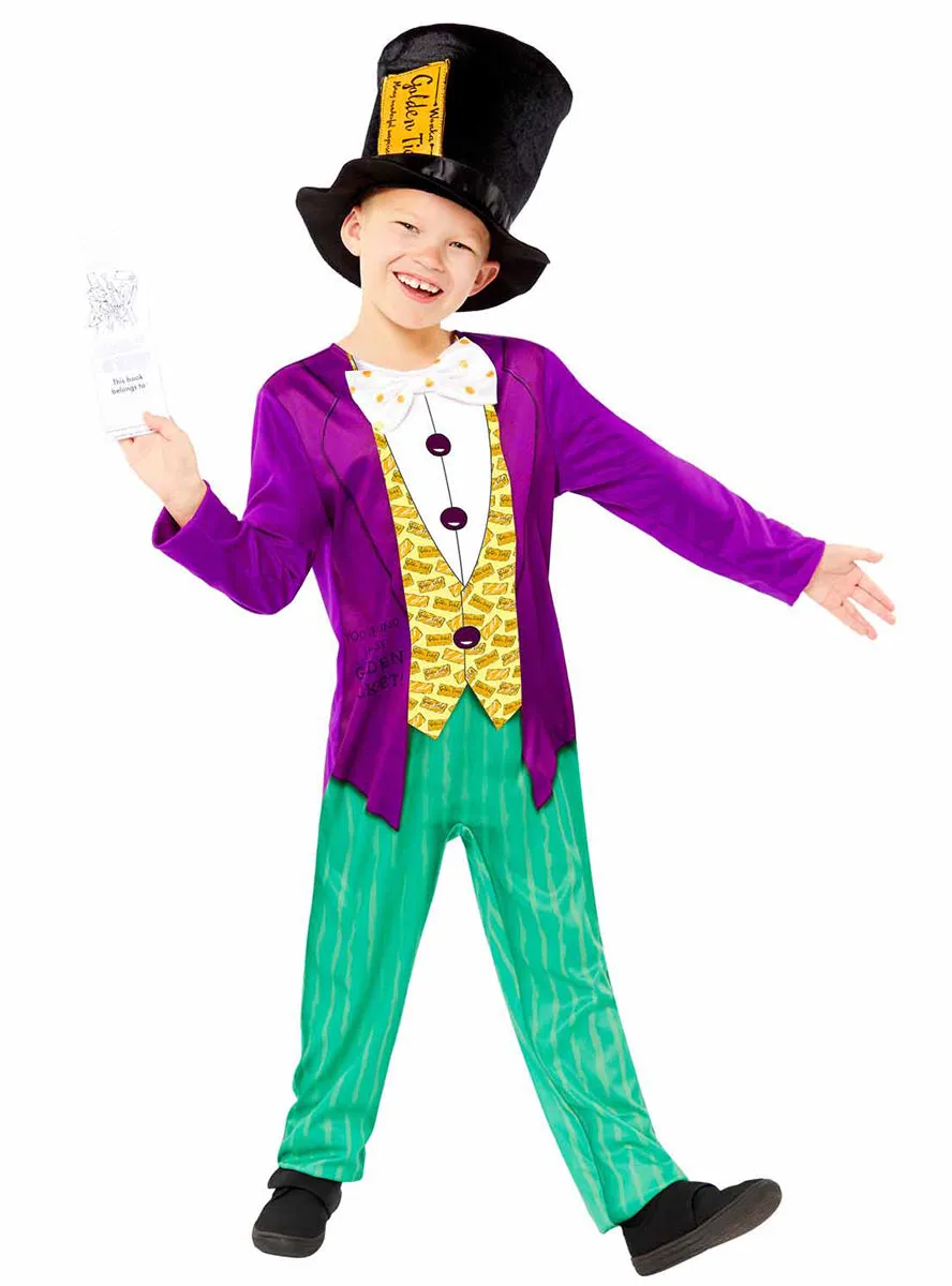 Willy Wonka Sustainable Boys Book Week Roald Dahl Costume