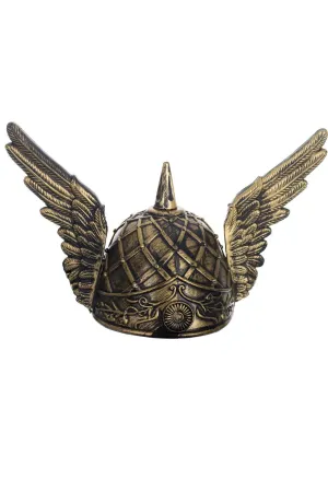Winged Antique Style Viking Warrior Costume Helmet