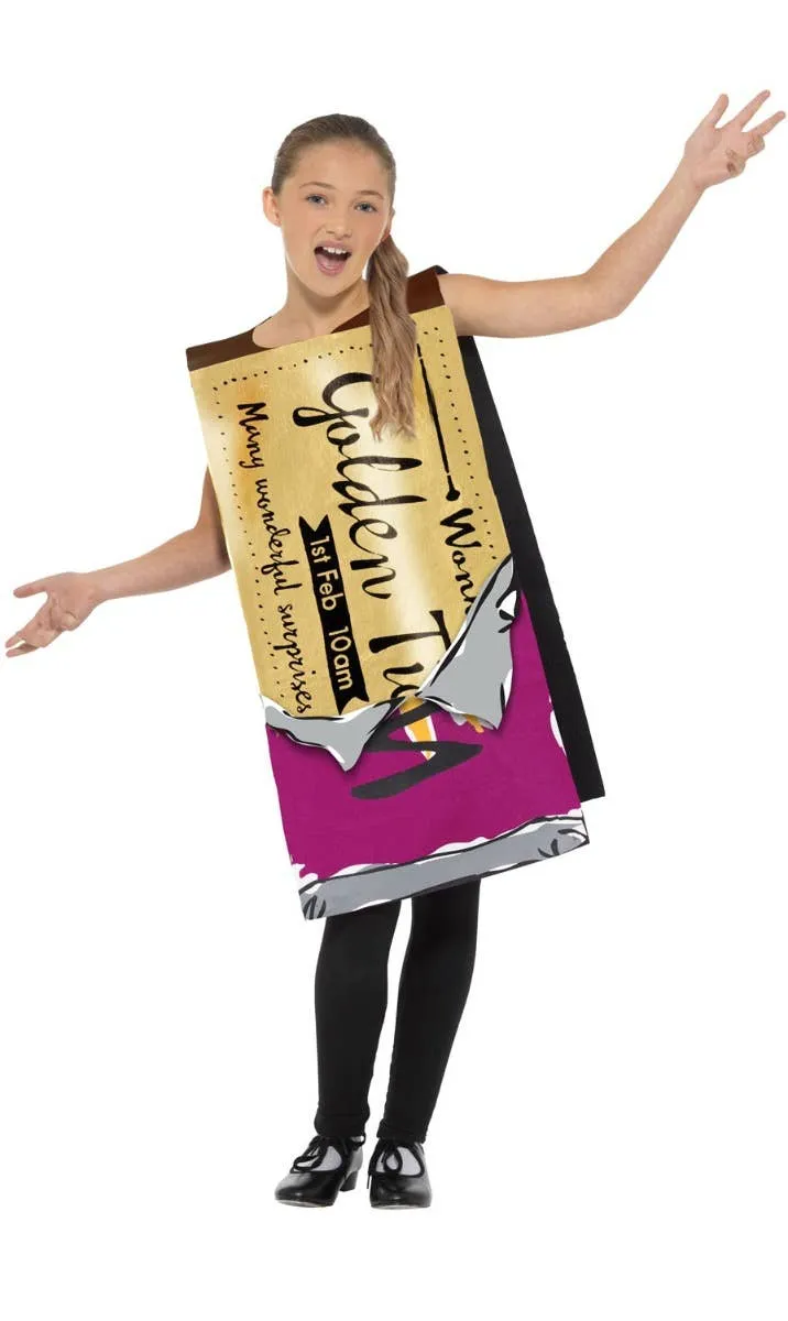 Winning Wonka Bar Kids Roald Dahl Book Week Costume