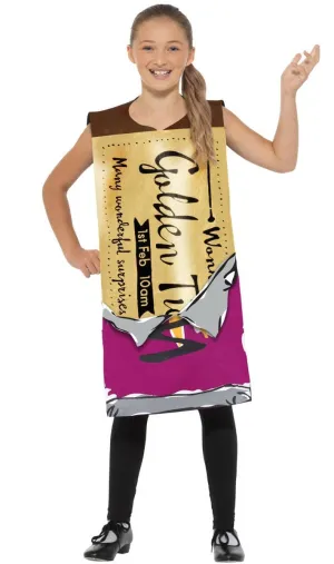Winning Wonka Bar Kids Roald Dahl Book Week Costume