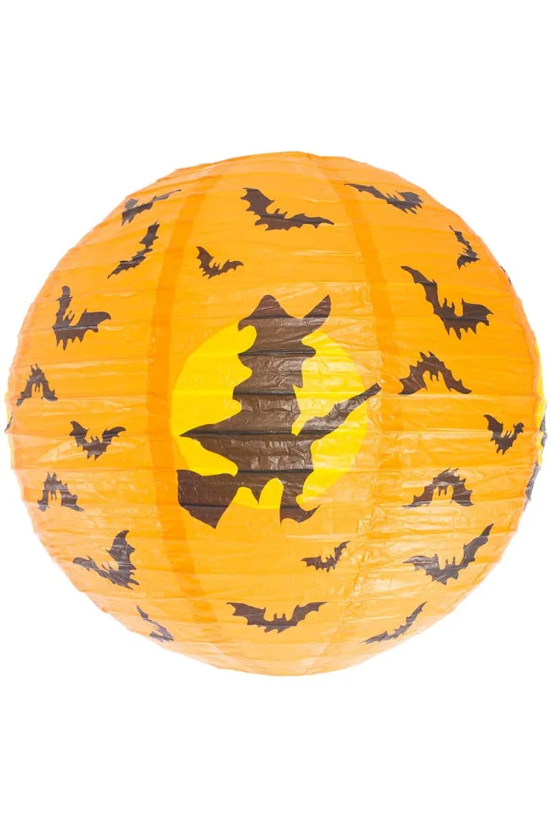 Witch and Bats Paper Lantern Halloween Decoration