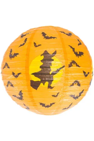 Witch and Bats Paper Lantern Halloween Decoration