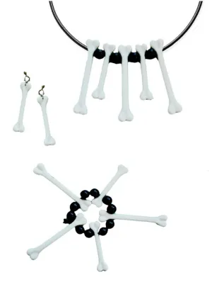 Witch Doctor Bones Costume Jewellery Set