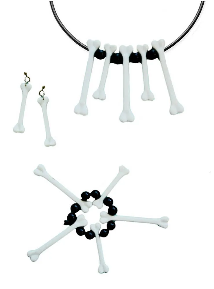 Witch Doctor Bones Costume Jewellery Set
