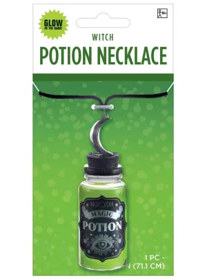 Witch Green Magic Potion Halloween Necklace